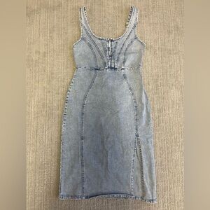 Denim dress M size brand new